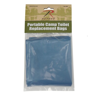 Portable Camp Toilet Replacement Bags   10-Pack Disposable Waste Bags