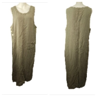Talbots Sheath Maxi Dress XL Clay Light Green Sleeveless Modest Lagenlook Casual | eBay Talbots Sheath Maxi Dress XL Clay Light Green Sleeveless Modest Lagenlook Casual | eBay