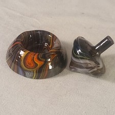 ANDY DAVIS, Glass Art Spinning Top Base, Encore Run , 263J