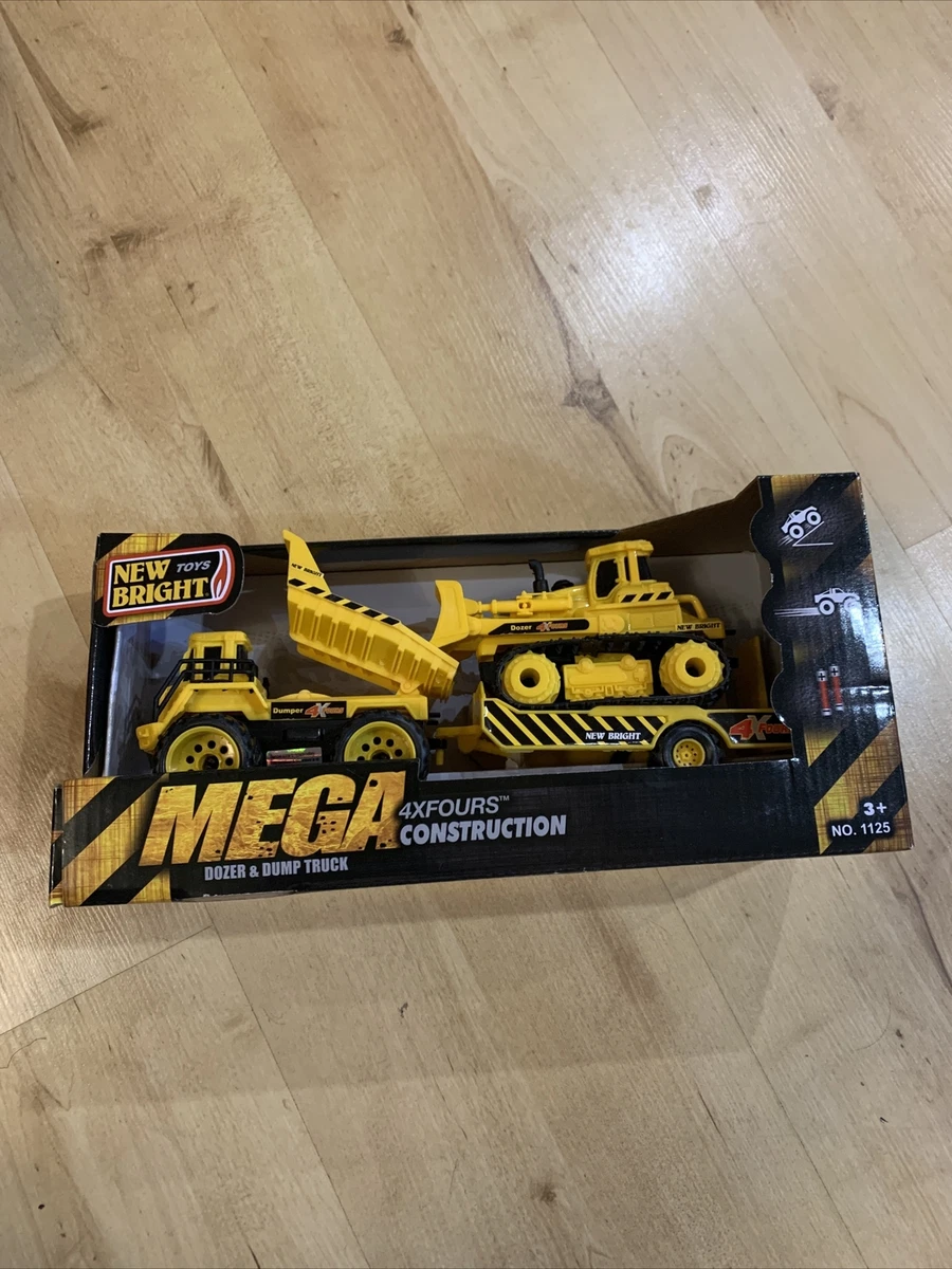 MEGA Toy Truck New Bright 4x Construction Dozer Dump Truck eBay