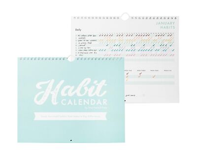 Free Period Press Habit Tracker Calendar & To Do List Planner, Spiral Bound  H... | eBay