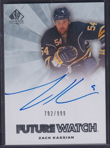 Zack Kassian [Autograph] #279 2011 SP Authentic card