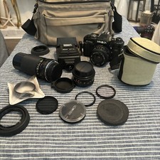 Minolta X-700 Film Camera New MD NMD 50mm F/1.4 Lens From Japan W/many Extras