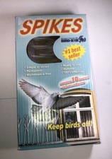 10 Count Bird-X Plastic Polycarbonate BIRD SPIKES Kit Pigeons Covers 10 Feet—