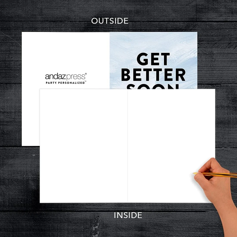 Funny Get Well Soon Jumbo Card 8.5 X 11 Inch Blank Get Better Soon Well Wishes G - Image 3 of 4