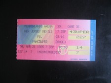 1984-85 New Jersey Devils Ticket Stub 3/21/85 vs Vancouver Canucks