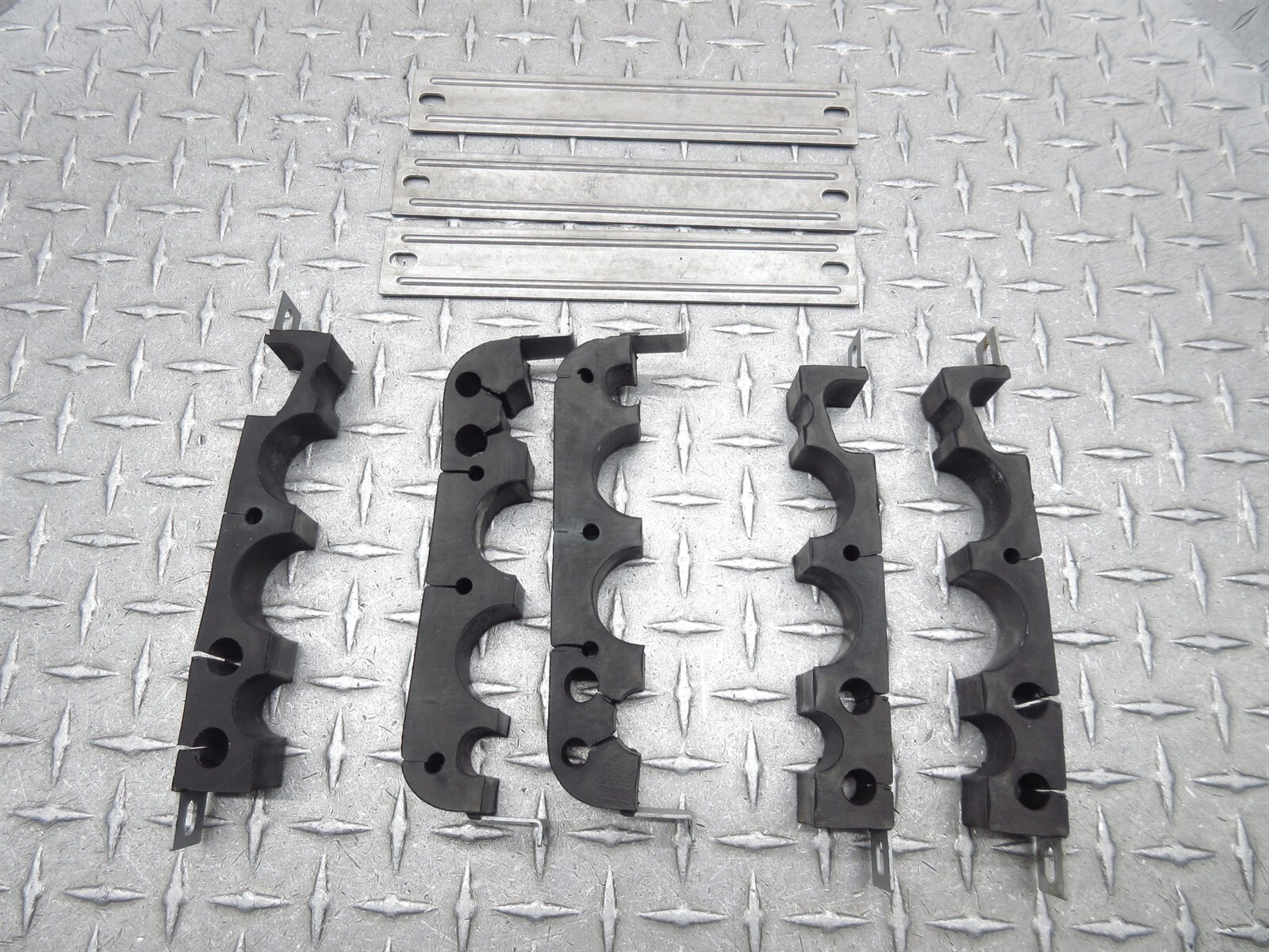 2008 Ferrari F430 Spider Under Body Carriage Hose Lower Clip Holder Plastic Lot