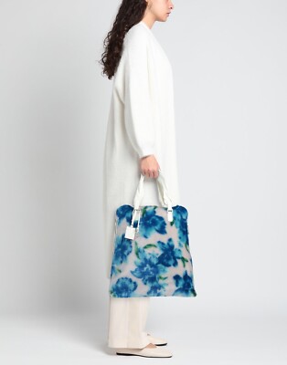 Jil Sander Oversized Tote Bag Jil Sander Beige/Black Logo-print