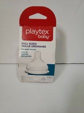 Playtex Full Sized Fast Flow Nipples 3-6 M 2 Pack NEW