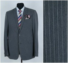 Mens Vintage TIGER of SWEDEN Cotton Striped Blazer 40L UK Size Sport Coat Jacket