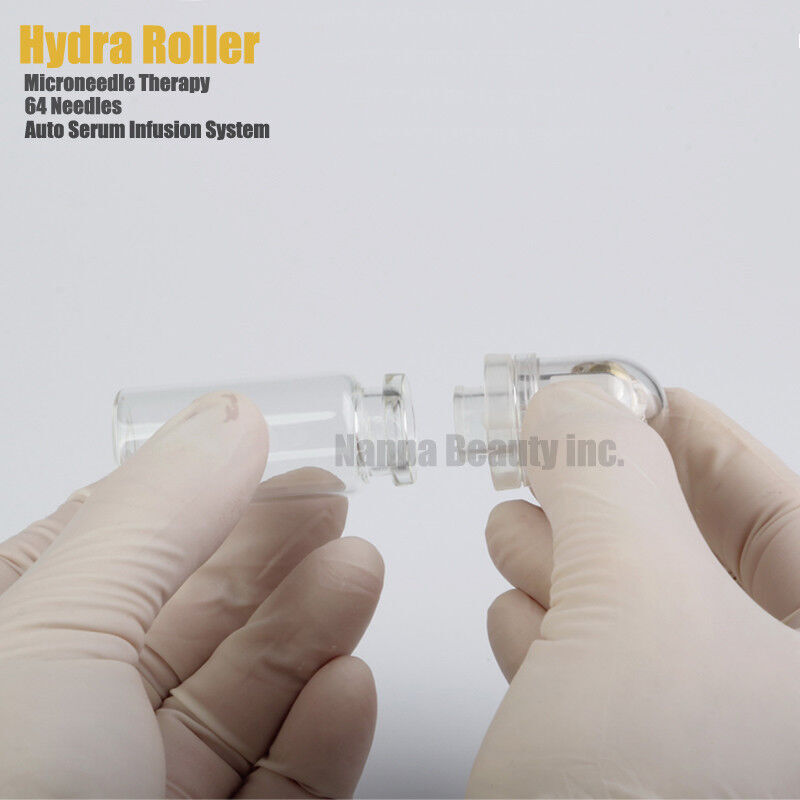 64 Pins Hydra Roller MTS Derma Roller Skin Therapy Auto Serum Infusion