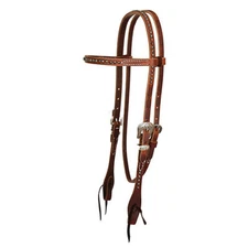 Reinsman Rosewood Spot Browband Headstall