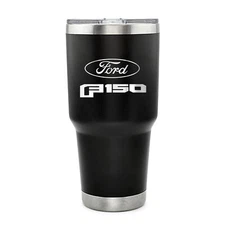 Ford F-150 2015 up 30 oz Vaccum Sealed Black Stainless Steel Travel Tumbler Mug