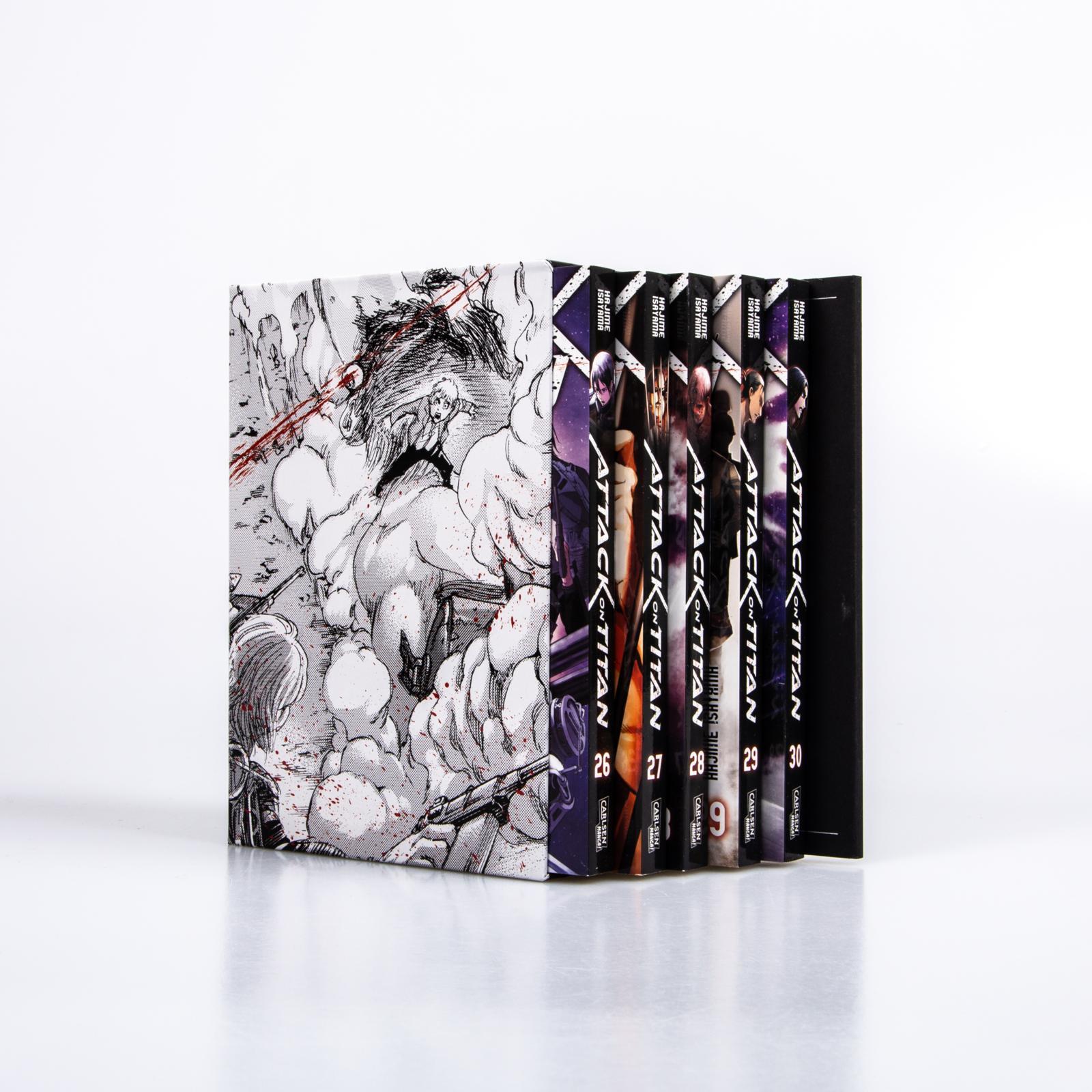 Thumbnail - Attack On Titan, Bände 26-30 Sammelschuber Mit Extra Hajime Isayama
