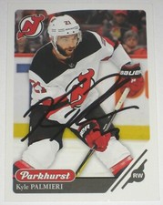 KYLE PALMIERI SIGNED 18-19 UPPER DECK PARKHURST NEW JERSEY DEVILS CARD AUTOGRAPH
