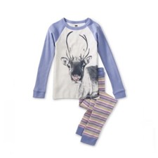 NWT Tea Collection Slumber Party Pajamas Moonbeam 3-6 Months