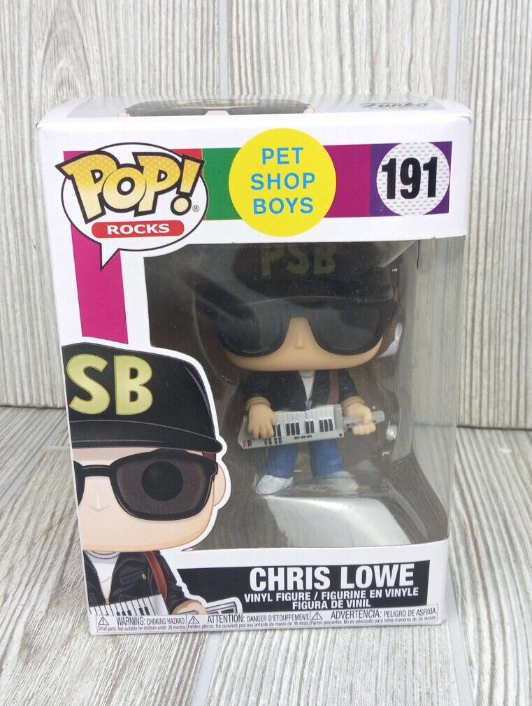 Funko Pop! Rocks 191. Pet Shop Boys Chris Lowe Vinyl Figure. New &Amp; Sealed.