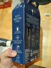  Box Damaged Gillette King C Beard Trimmer Set with 3 Interchangeable Combs 