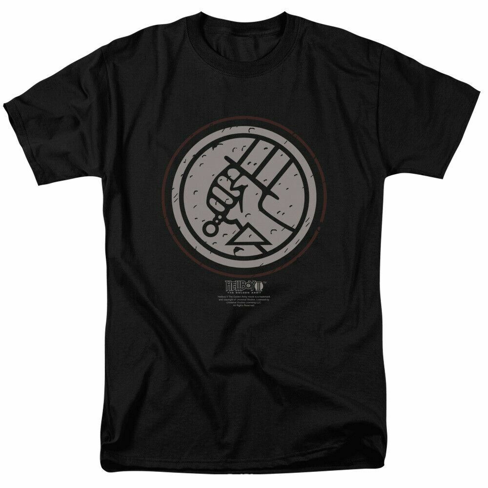 Hellboy 2 The Golden Army Mignola Style Logo T Shirt Mens Licensed 