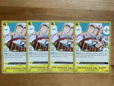 EB01-060 Did Someone Say...Kami? English One Piece English TCG - Playset Of 4x