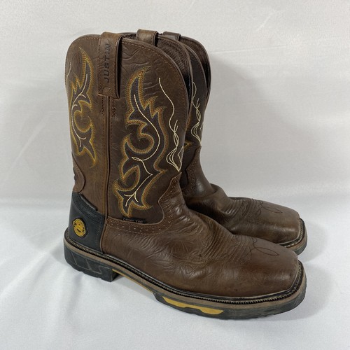 JUSTIN Joist Brown Leather COMP Toe 