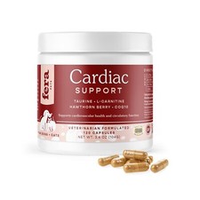 Fera Pets Cardiac Supplement for Dogs  Cats   120 Capsules  - Vet Created -C...