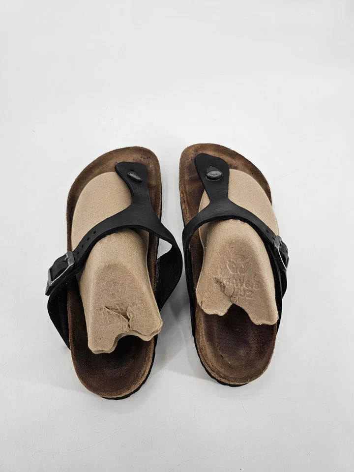 Birkenstock Gizeh Black Thong Sandals Women's Size 38 Women's 7 Men's 5 - Image 4 of 4
