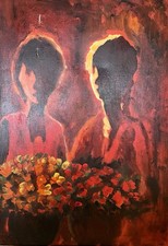 ELIANO FANTUZZI Dipinto Olio Su Tela