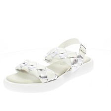 Bio Sandali Plateau In Sintetico Bianco - Taglia 35 Scarpe Donna Sandali Plateau