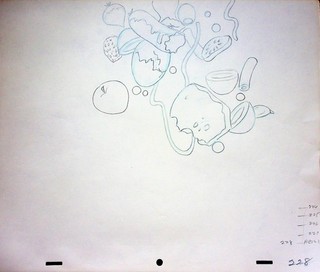 Charlotte's Web 1973 Film Production Hand Drawn TEMPLETON Animation Pencil