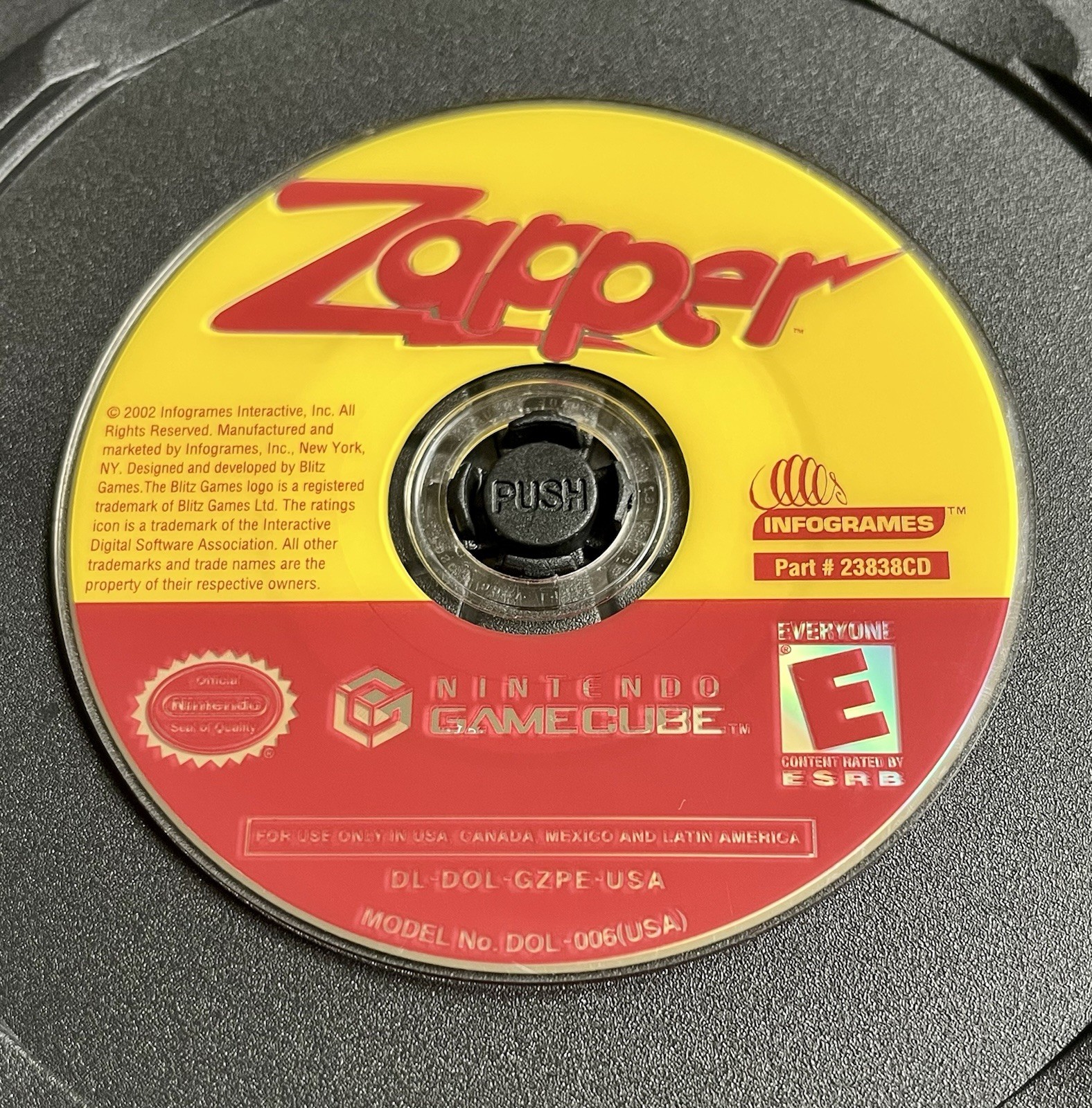 Zapper: One Wicked Cricket (Nintendo GameCube) DISC ONLY *TE