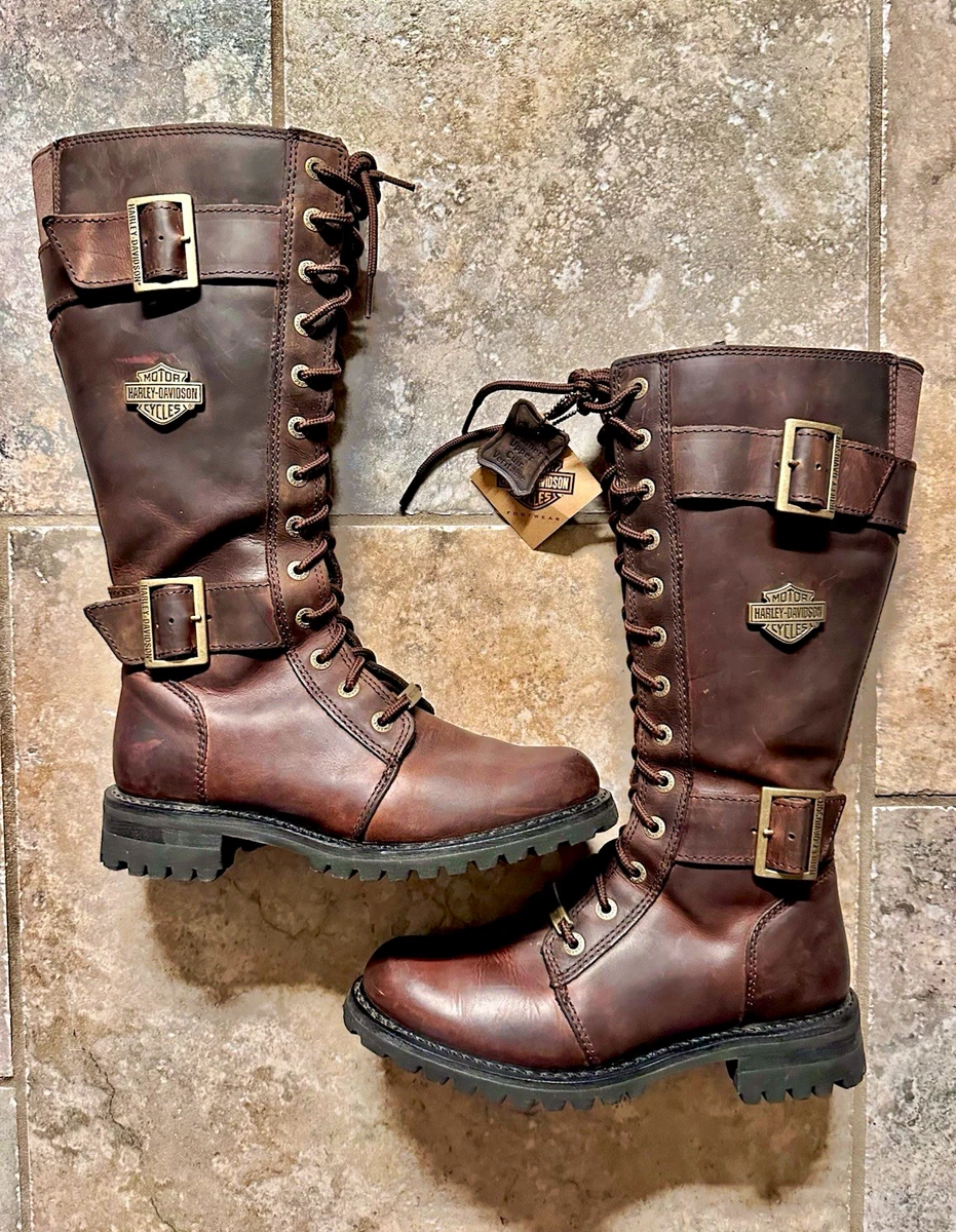 Harley-Davidson Brown Biker Boots for Women for sale - eBay