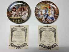 2 Wandteller Reco Sandra Kuck Cats in the Cradle Dreams Katzen limit Sammlerstüc