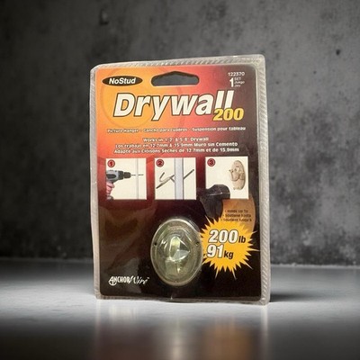 Hillman No Stud Drywall Picture Mirror Hanger 200 lb Heavy Duty Metal #122370