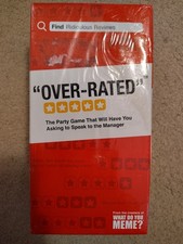 Over-Rated Hilarious Adult Party Card Game - NEW BOX Sealed
