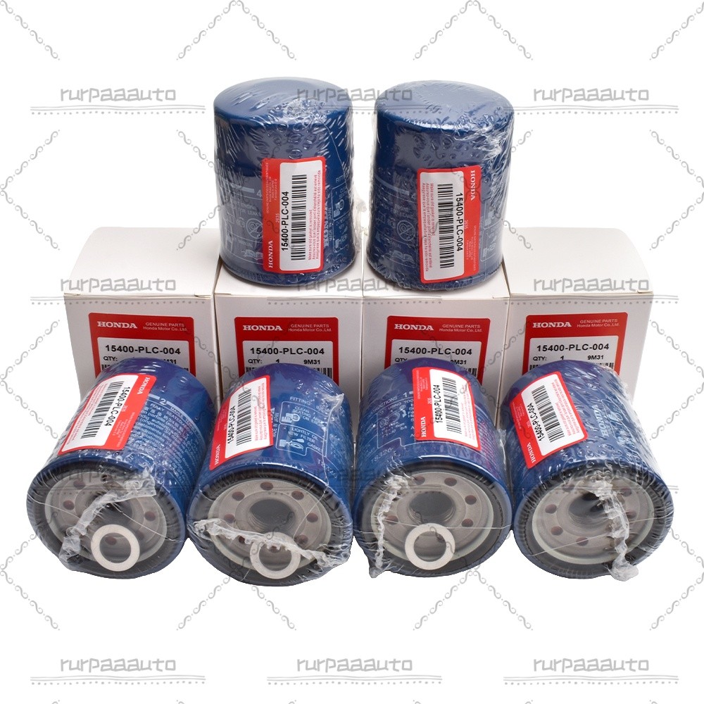 6PCS Genuine for Honda Oil Filters WITH Drain Plug Washer 15400