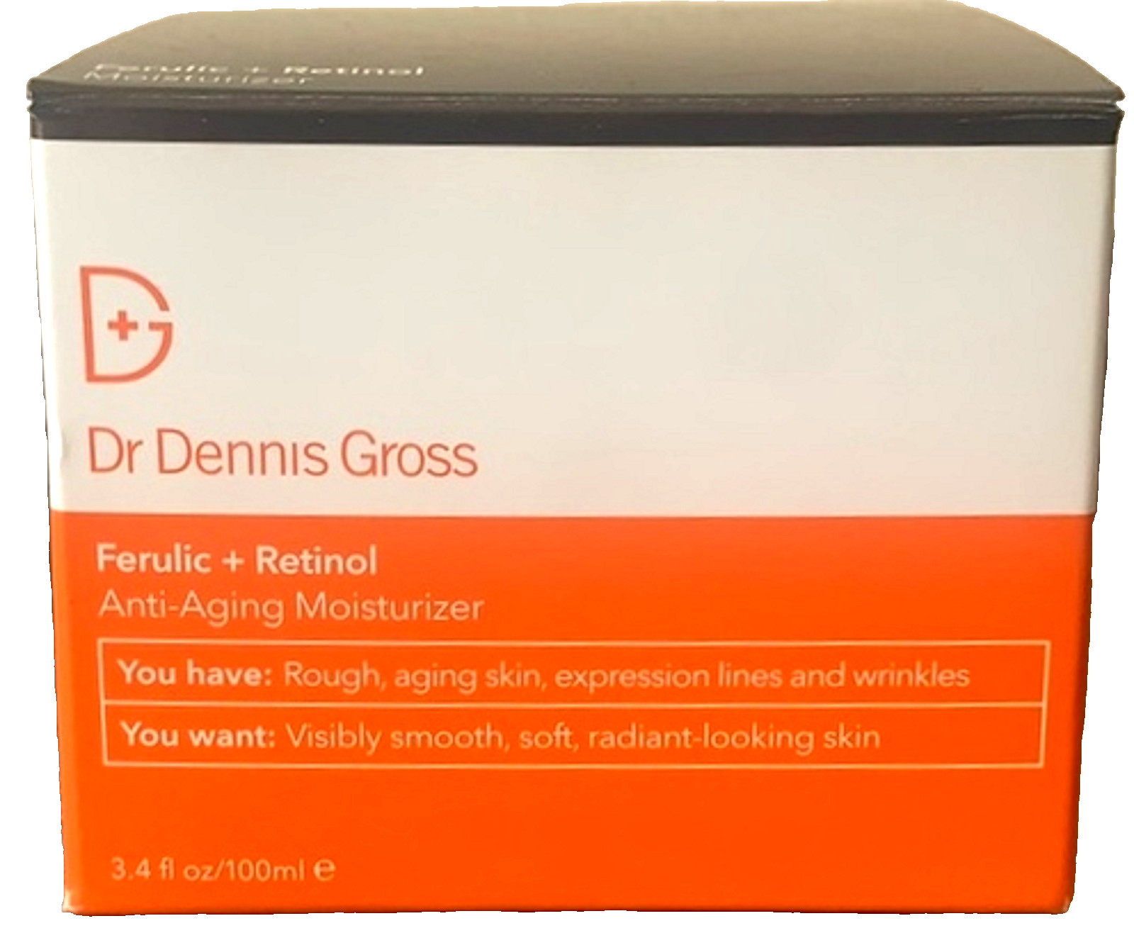 DR DENNIS GROSS FERULIC ACID + RETINOL ANTI AGING MOISTURIZER CREAM 3.4 OZ BOXED