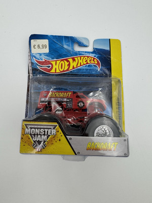 Mattel Hot Wheels Monster Jam Backdraft, Red Monster Truck Backdraft  Neu