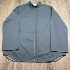 Lafayette 148 New York Womens Blue Gray Full Zip Outdoor Tailored Jacket Size M