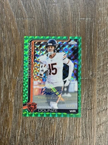 2025 Topps Chrome Rome Odunze Chrome Autographs (RAW)