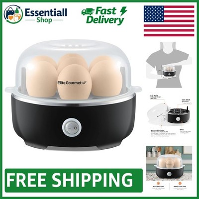 Compact Easy Egg Cooker   Perfectly Cook 7 Eggs Soft, Medium, Hard Boiled