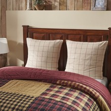 Connell Fabric Euro Sham Set of 2 26x26 VHC Brands
