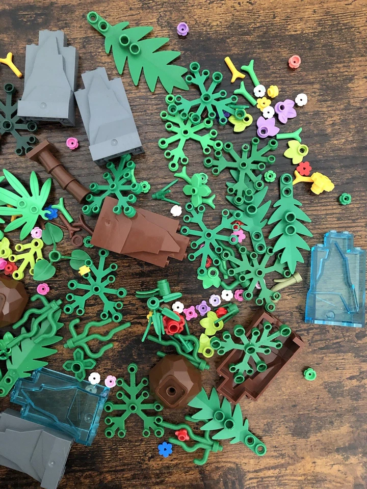 LOTE LEGO De Follaje Árboles Plantas Flores, rocas, rocas y Hojas Foto 3 de 4