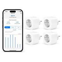 Refoss Wlan Smart Steckdose Homekit Mit Strommessung Zeitschaltuhr 4Er Set