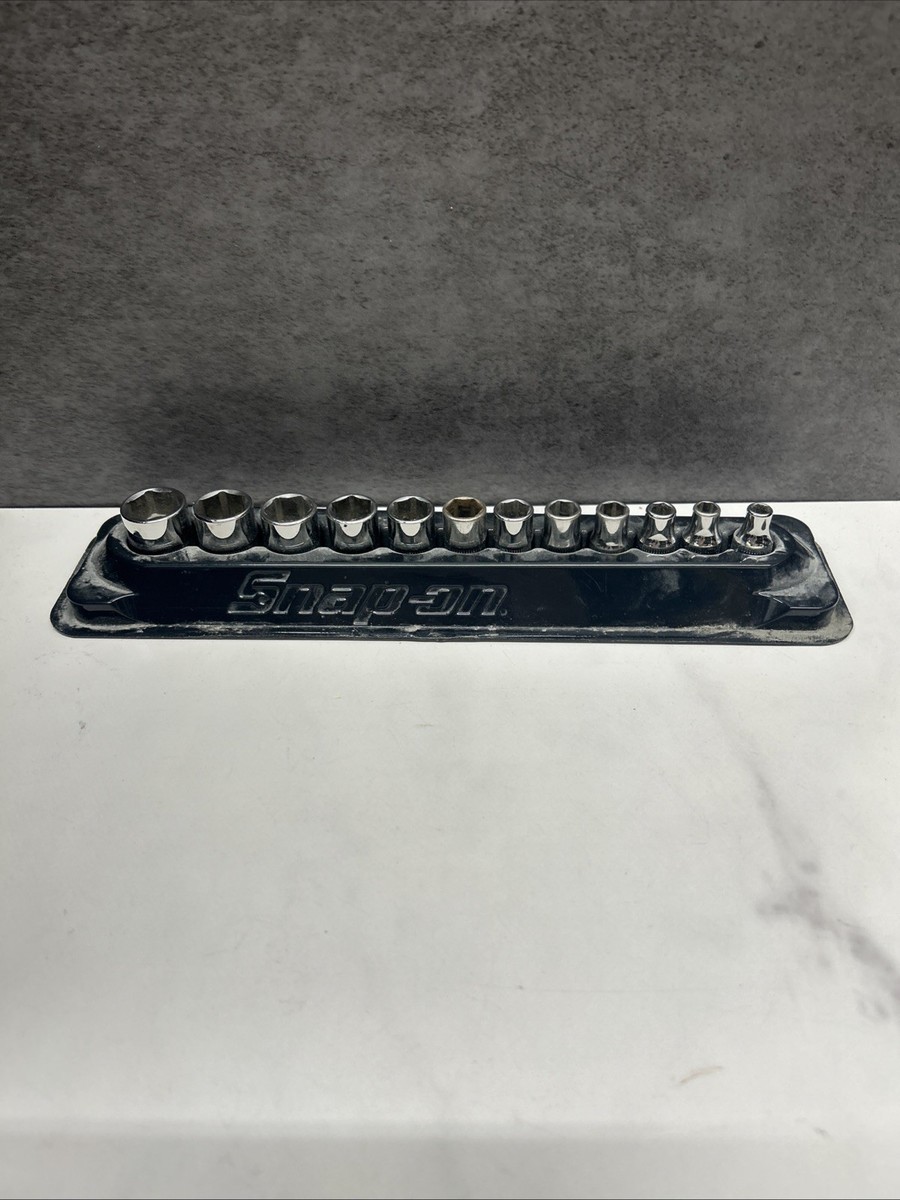 Snap-On 212FSMY 3/8 Drive Chrome Shallow Metric Socket Set New for