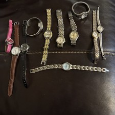 Vintage Ladies Watch Lot X10 Geneva Elgin Timex La Express & Quartz Watches