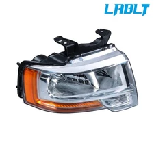 LABLT RH Side Headlight Chrome Halogen W/O Lens For 2015-2016 17 Ford Expedition