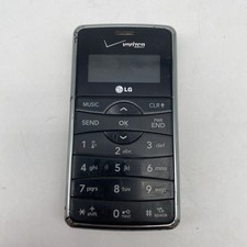 Vintage LG enV2 VX9100 Black QWERTY Keyboard Cell Phone Verizon Not Tested