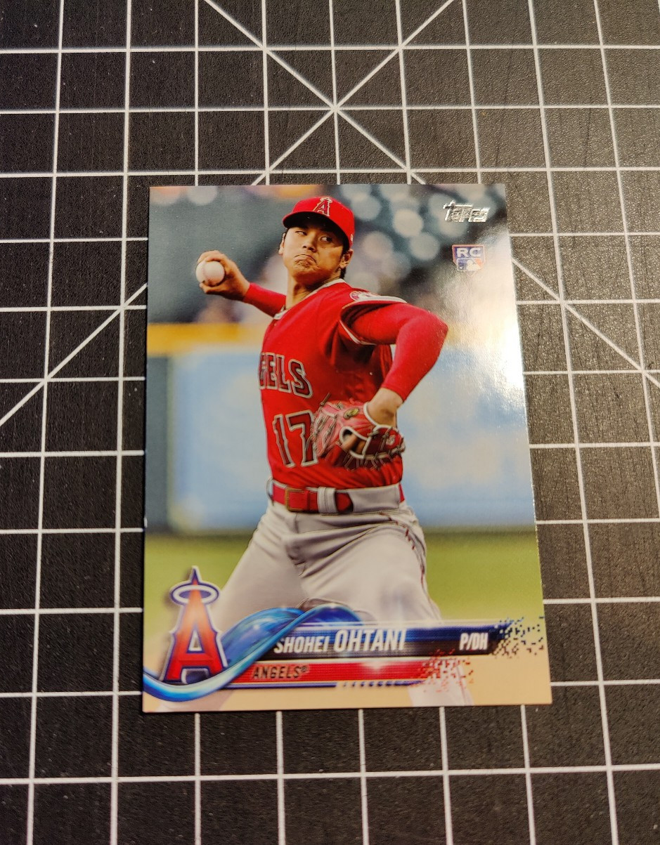 2018 Topps Update Shohei Ohtani Pitching Red Jersey Rookie #US1
