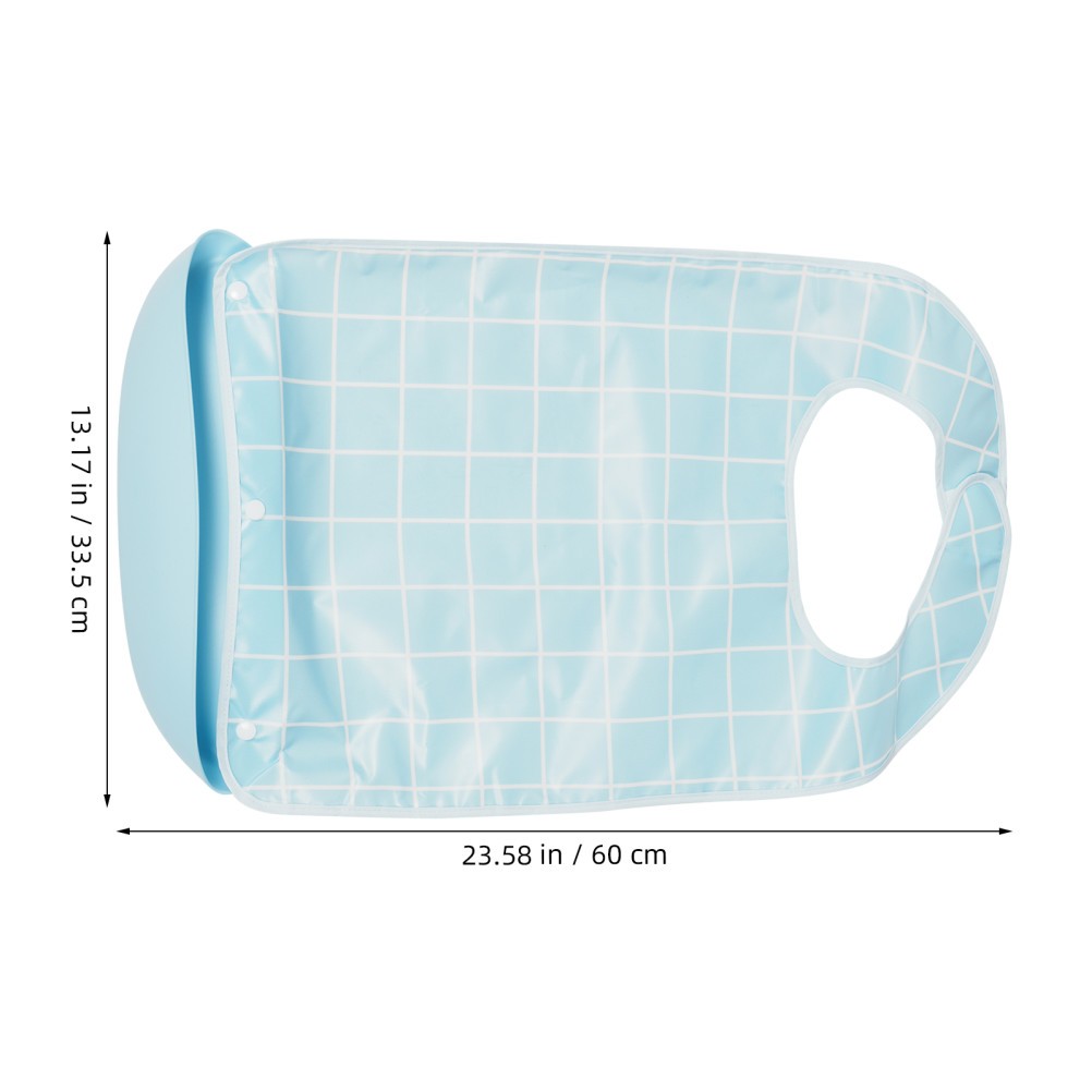 Elderly Adult Bibs Washable Food Catching Clothing Protector for Women Eating